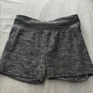 Justice Gray Bike Shorts with Wide Waistband